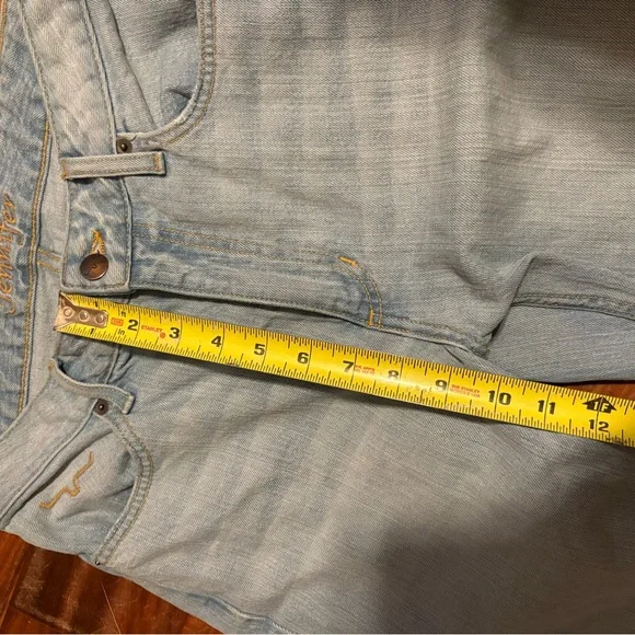 Kimes Ranch Jennifer Jeans 4/30 High Rise Flare Light Wash Raw Hem (0992) - Picture 4 of 10